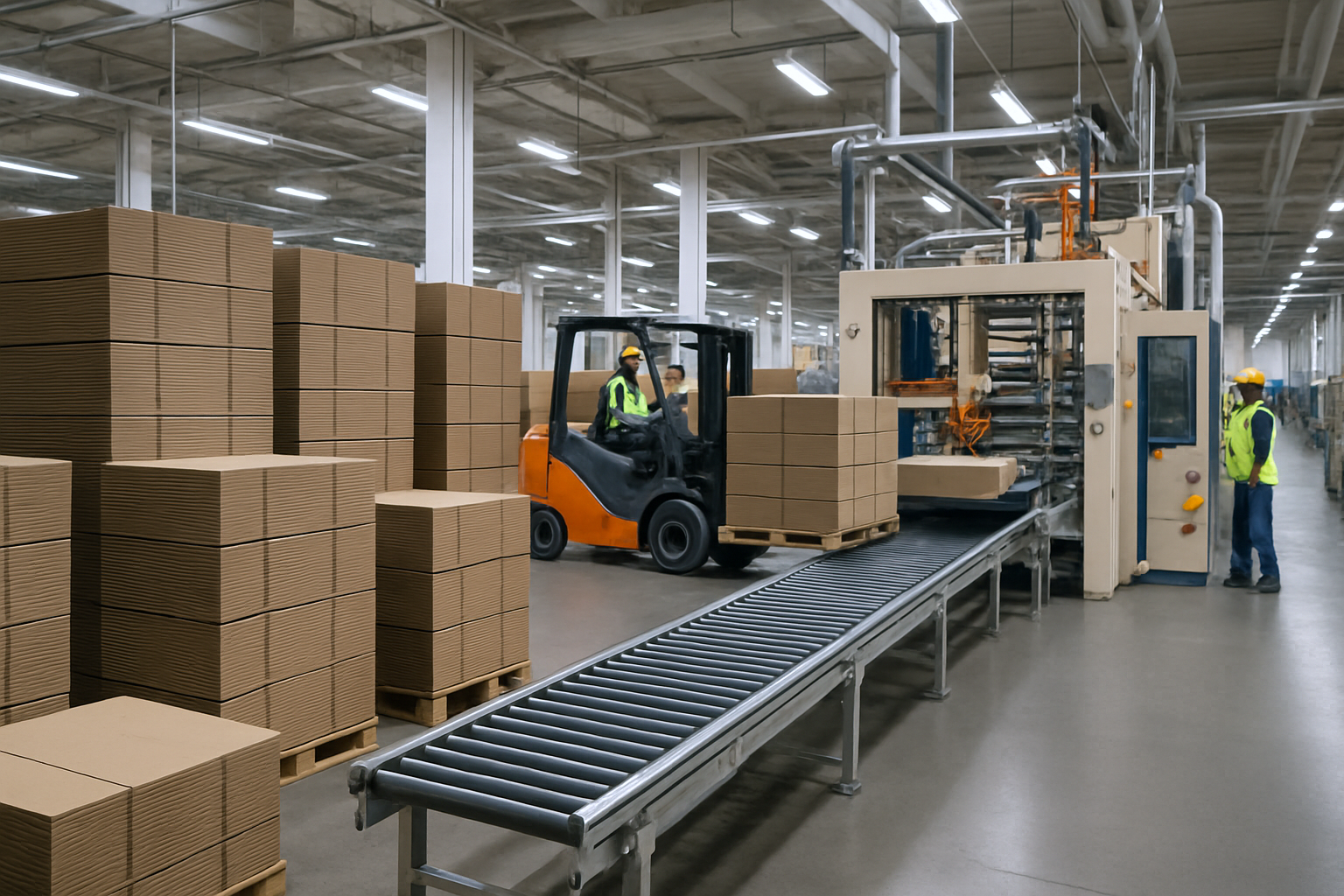 corrugated box factory banner